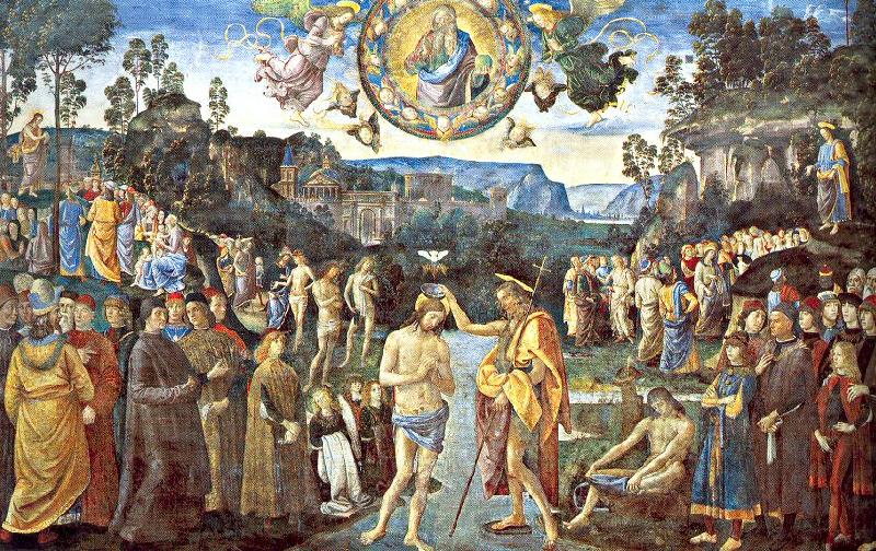 PERUGINO, Pietro Scenes from the Life of Christ Spain oil painting art